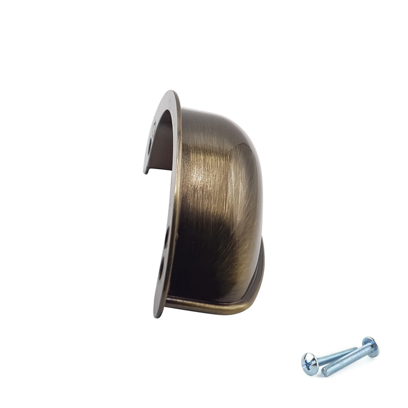 M4TEC Cup Handle Brushed Brass Door, Drawer & Cupboard VG3 Series - Hardware > Hardware Accessories > Cabinet Hardware > Cabinet Knobs & Handles Cabinet Knobs & Handles
