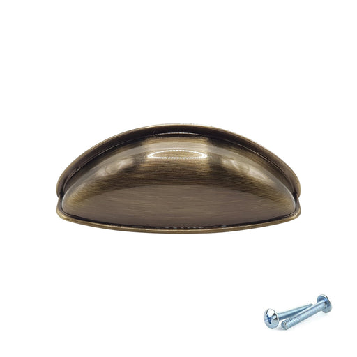 M4TEC Cup Handle Brushed Brass Door, Drawer & Cupboard VG3 Series - Hardware > Hardware Accessories > Cabinet Hardware > Cabinet Knobs & Handles Cabinet Knobs & Handles