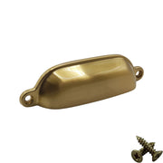 M4TEC Cup Handle Brushed Brass Doors or Cupboards VG4 Series - Hardware > Hardware Accessories > Cabinet Hardware > Cabinet Knobs & Handles Cabinet Knobs & Handles