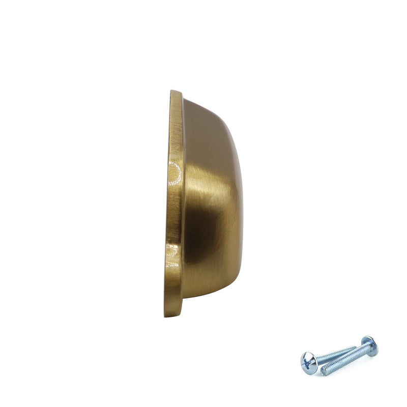 M4TEC Cup Handle Brushed Brass Doors or Cupboards VG4 Series - Hardware > Hardware Accessories > Cabinet Hardware > Cabinet Knobs & Handles Cabinet Knobs & Handles