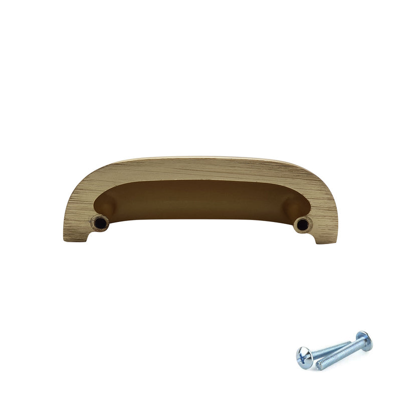 M4TEC Cup Handle Brushed Brass Doors or Cupboards VG5 Series - Hardware > Hardware Accessories > Cabinet Hardware > Cabinet Knobs & Handles Cabinet Knobs & Handles