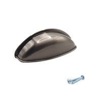 M4TEC Cup Handle Brushed Nickel Doors or Cupboards VG3 Series - Hardware > Hardware Accessories > Cabinet Hardware > Cabinet Knobs & Handles Cabinet Knobs & Handles