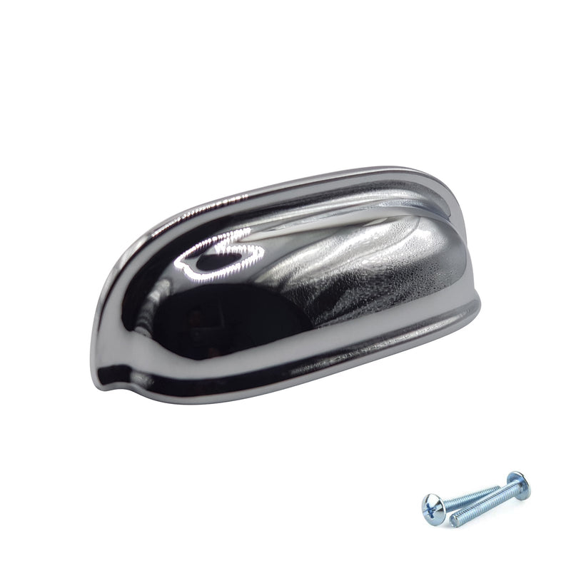 M4TEC Cup Handle Polished Chrome Doors or Cupboards VG5 Series - Hardware > Hardware Accessories > Cabinet Hardware > Cabinet Knobs & Handles Cabinet Knobs & Handles