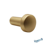 M4TEC Knob Handle Brushed Brass Door, Drawer & Cupboard VF4 Series - Hardware > Hardware Accessories > Cabinet Hardware > Cabinet Knobs & Handles Cabinet Knobs & Handles