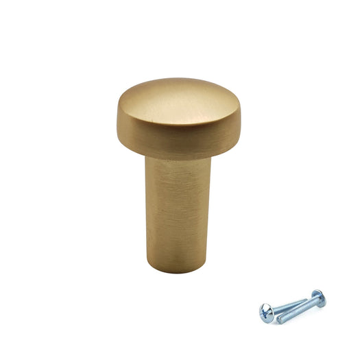 M4TEC Knob Handle Brushed Brass Door, Drawer & Cupboard VF4 Series - Hardware > Hardware Accessories > Cabinet Hardware > Cabinet Knobs & Handles Cabinet Knobs & Handles