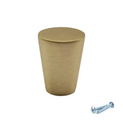 M4TEC Knob Handle Brushed Brass Door, Drawer & Cupboard VF5 Series - Hardware > Hardware Accessories > Cabinet Hardware > Cabinet Knobs & Handles Cabinet Knobs & Handles