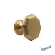 M4TEC Knob Handle Brushed Brass Door, Drawer & Cupboard VF7 Series - Hardware > Hardware Accessories > Cabinet Hardware > Cabinet Knobs & Handles Cabinet Knobs & Handles