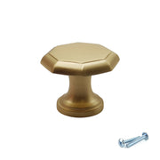 M4TEC Knob Handle Brushed Brass Door, Drawer & Cupboard VF7 Series - Hardware > Hardware Accessories > Cabinet Hardware > Cabinet Knobs & Handles Cabinet Knobs & Handles
