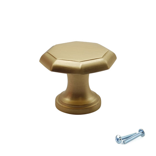 M4TEC Knob Handle Brushed Brass Door, Drawer & Cupboard VF7 Series - Hardware > Hardware Accessories > Cabinet Hardware > Cabinet Knobs & Handles Cabinet Knobs & Handles