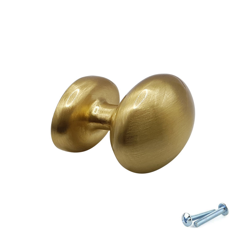 M4TEC Knob Handle Brushed Brass Door, Drawer & Cupboard VF9 Series - Hardware > Hardware Accessories > Cabinet Hardware > Cabinet Knobs & Handles Cabinet Knobs & Handles