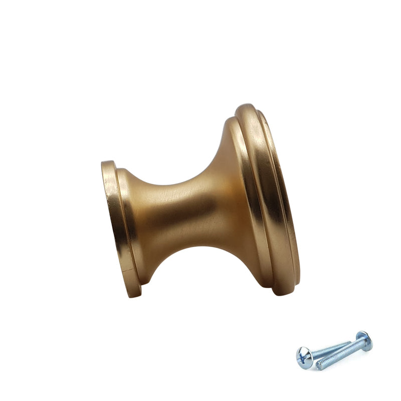 M4TEC Knob Handle Brushed Brass Doors, Drawers or Cupboards VG7 Series 25mm 10 pack - Hardware > Hardware Accessories > Cabinet Hardware > Cabinet Knobs & Handles Cabinet Knobs & Handles
