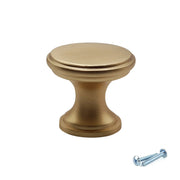 M4TEC Knob Handle Brushed Brass Doors, Drawers or Cupboards VG7 Series 25mm 10 pack - Hardware > Hardware Accessories > Cabinet Hardware > Cabinet Knobs & Handles Cabinet Knobs & Handles