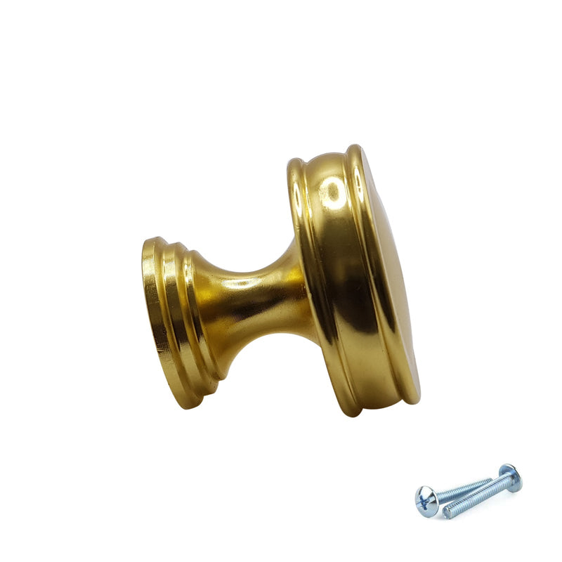 M4TEC Knob Handle Brushed Brass Doors or Cupboards VG7 Series 30mm - Hardware > Hardware Accessories > Cabinet Hardware > Cabinet Knobs & Handles Cabinet Knobs & Handles