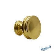 M4TEC Knob Handle Brushed Brass Doors or Cupboards VG7 Series 30mm - Hardware > Hardware Accessories > Cabinet Hardware > Cabinet Knobs & Handles Cabinet Knobs & Handles