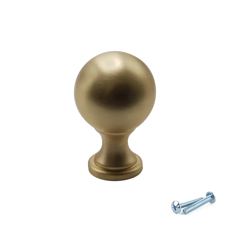 M4TEC Knob Handle Brushed Brass Doors or Cupboards VG9 Series - Hardware > Hardware Accessories > Cabinet Hardware > Cabinet Knobs & Handles Cabinet Knobs & Handles