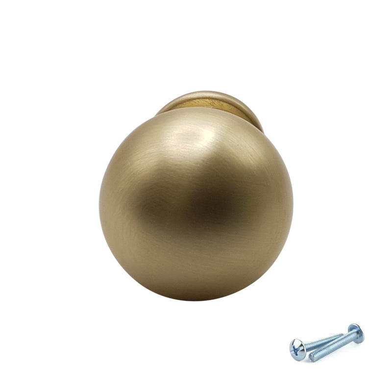M4TEC Knob Handle Brushed Brass Doors or Cupboards VG9 Series - Hardware > Hardware Accessories > Cabinet Hardware > Cabinet Knobs & Handles Cabinet Knobs & Handles