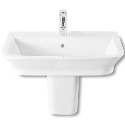 The Gap Basin with Semi Pedestal 1 Tap Hole - 550 x 470 x 140mm - Bathrooms