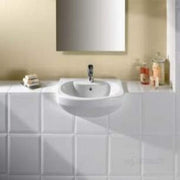 Senso Ceramic 560mm Semi-Countertop Basin - 1 Tap Hole - Bathrooms