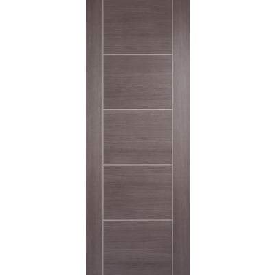 Vancouver Medium Grey Laminated 5 Panel Interior Door - All Sizes - Doors