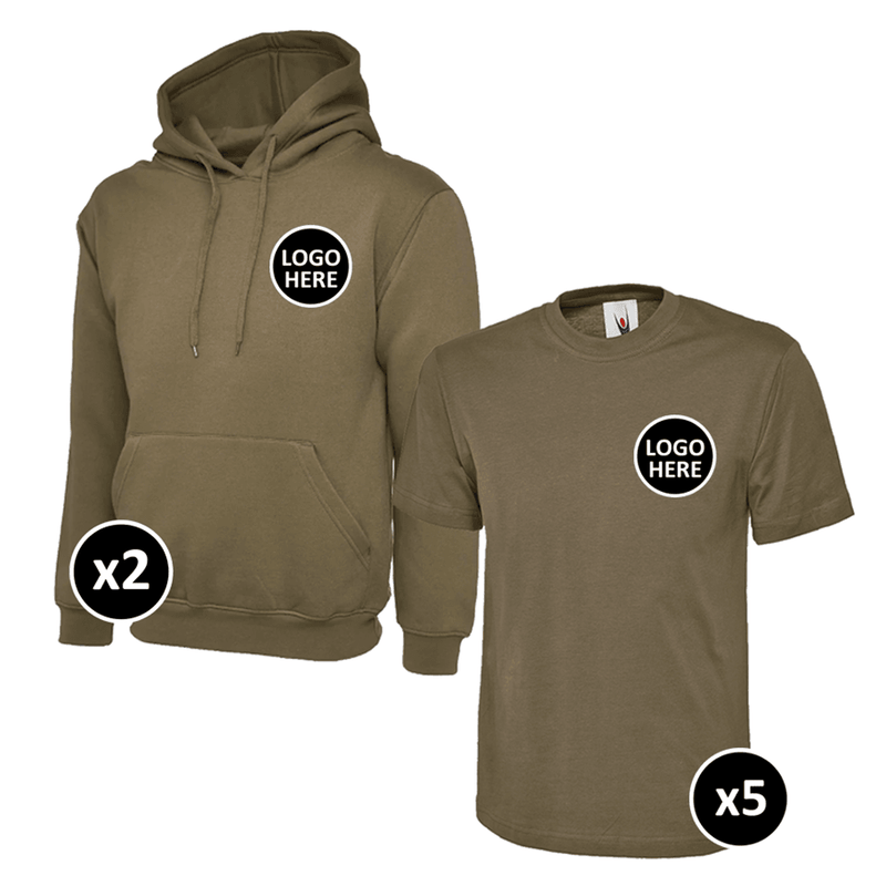 Uneek Hoodie & T-Shirts Bundle - 7 Items - BUNDLE