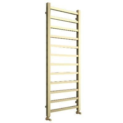 Mineral Square Bar Brushed Brass Towel Rail - All Sizes - Bathrooms