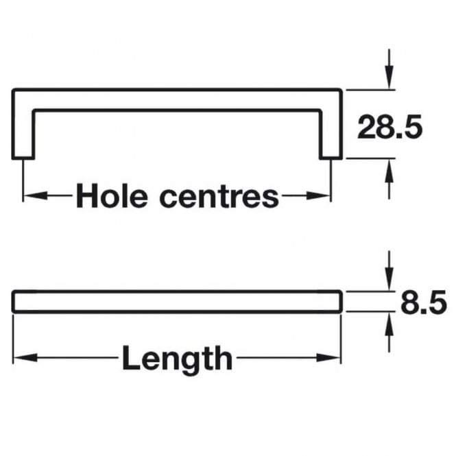Modern Brushed Brass Kitchen Cabinet Door Bar Handle Balimore HAF108 - Hardware > Hardware Accessories > Cabinet Hardware > Cabinet Knobs & Handles Cabinet Knobs & Handles