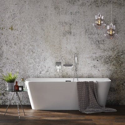 Mono Back to Wall Luxury Freestanding Bath - 1700mm x 800mm - Bathrooms
