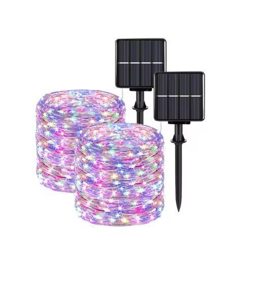 Caradok Solar String Lights Outdoor - 8 Lighting Modes - Extra Long Up to 30m with 300 LEDs - IP65 Waterproof Fairy Lights - Home & Garden > Lighting > Light Ropes & Strings