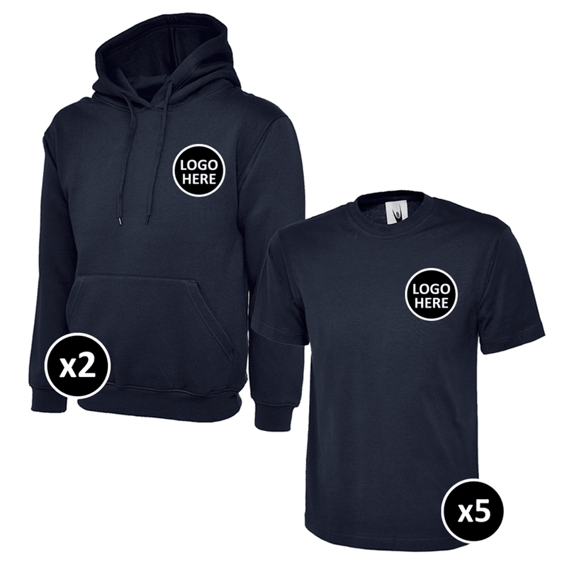 Uneek Hoodie & T-Shirts Bundle - 7 Items - BUNDLE