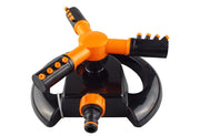Bradas 3-Arm Rotating Sprinkler Black Orange Line - Home & Garden > Lawn & Garden > Watering & Irrigation > Sprinklers & Sprinkler Heads > Sprinklers Garden watering