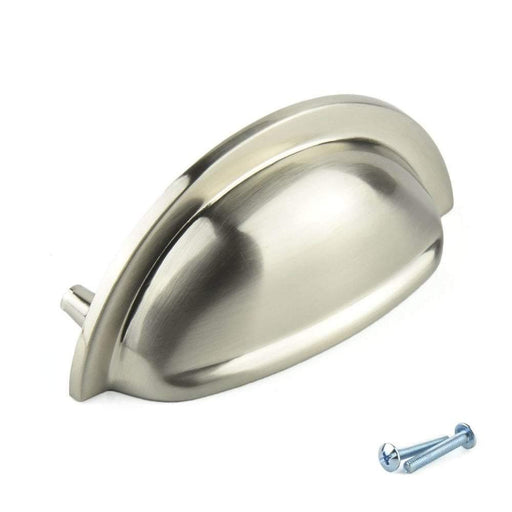 Nickel Drawer Cup Pull Handle M4TEC Gillock F9 - Hardware > Hardware Accessories > Cabinet Hardware > Cabinet Knobs & Handles Cabinet Knobs & Handles