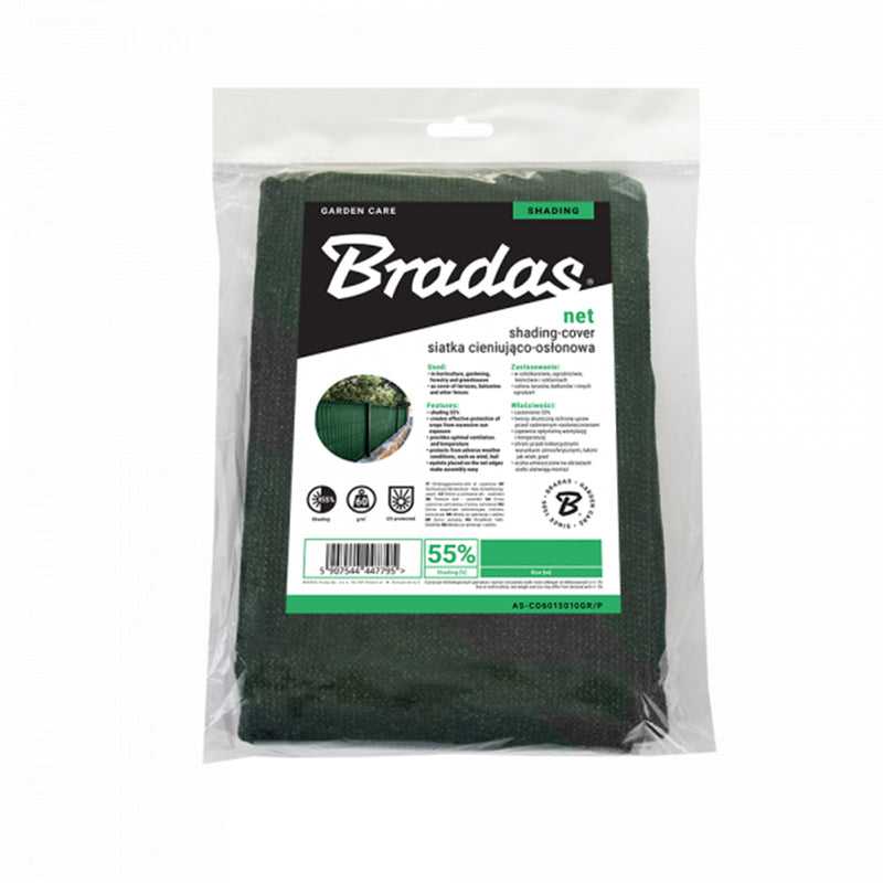 Garden Shade Net 55% 60g Green 2m x 10m - Home & Garden > Lawn & Garden > Gardening > Landscape Fabric Garden tools & Accesories