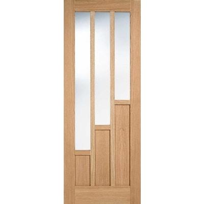 Oak Coventry 3 Light Panel Un-Finished Internal Door - 1981mm x 762mm -