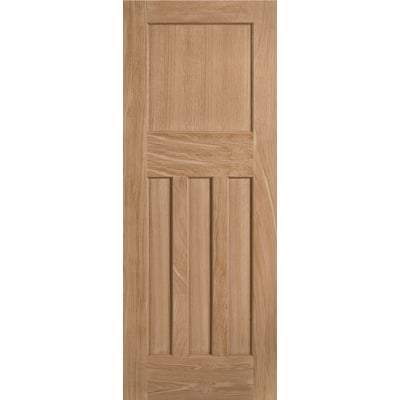 Oak DX 30's Style Un-Finished Internal Fire Door FD30 - All Sizes - Doors