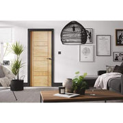 Oak Edmonton Pre-Finished Flush Internal Fire Door FD30 - 1981mm x 838mm -