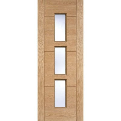 Louis Oak Unfinished 2 Panel Raised Mouldings Internal Door - 1981mm x 686mm -
