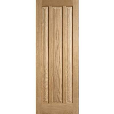 Oak Kilburn 3 Panel Un-Finished Internal Fire Door FD30 - All Sizes - Doors