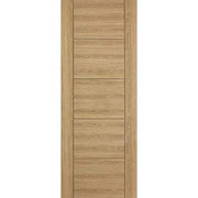 Vancouver Oak Laminated 5 Panel Interior Fire Door FD30 - 1981mm x 838mm -