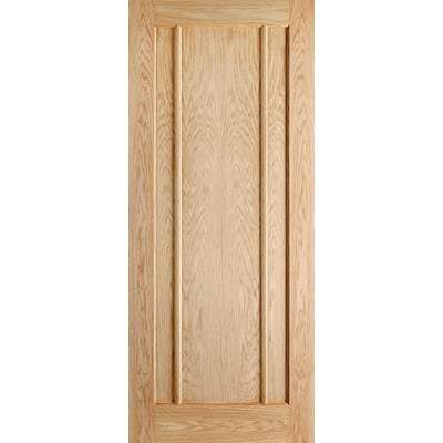 Oak Lincoln Panelled Un-Finished Internal Door - 2032mm x 813mm -