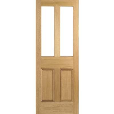 Oak Malton 2 Unglazed Light Panels Un-Finished Internal Door - All Sizes - Doors