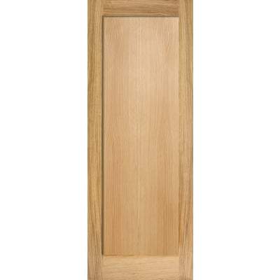 Oak Pattern 10 - 1 Panel Un-Finished Internal Door - 1981mm x 610mm -