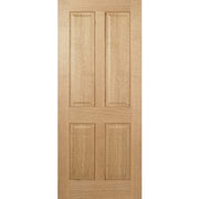 Oak Regency 4 Panel Un-Finished Internal Door - 1981mm x 762mm -