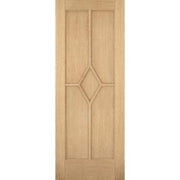 Oak Reims 5 Panel (Diamond) Pre-Finished Internal Door - 1981mm x 762mm -