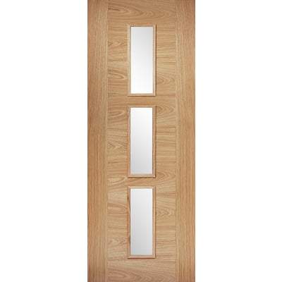 Oak Sofia 3 Light Panel Pre-Finished Internal Door - 1981mm x 762mm -