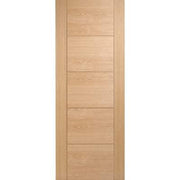 Oak Vancouver 5 Panel Pre-Finished Solid Internal Fire Door FD30 - 1981mm x 686mm -