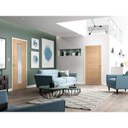 Oak Vancouver Long Light Pre-Finished Internal Door - 1981mm x 838mm -