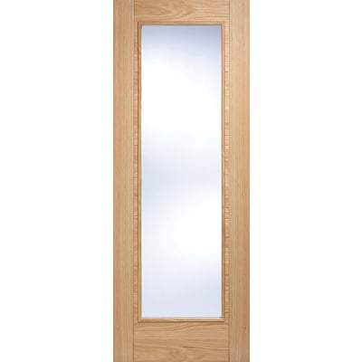 Oak Vancouver 1 Light Panel Pre-Finished Internal Door - 2040mm x 926mm -