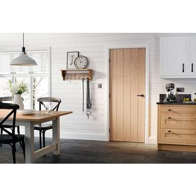 Oak Wexford Flush Un-Finished Internal Door - All Sizes - Doors