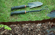 Wavy Plastic Garden Lawn Edging, H=25CM, L=9M, Brown - Hardware > Fencing & Barriers > Garden Borders & Edging > Edging Garden tools & Accesories