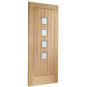 Suffolk Original 4 Light Unfinished Internal Door with Obscure Glass - Hardware > Building Materials > Doors